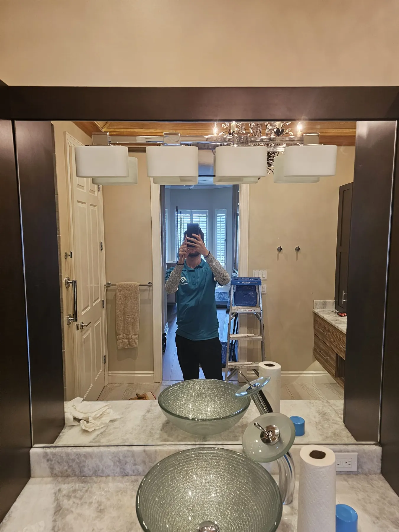 after normal mirror installation in Southwest Florida