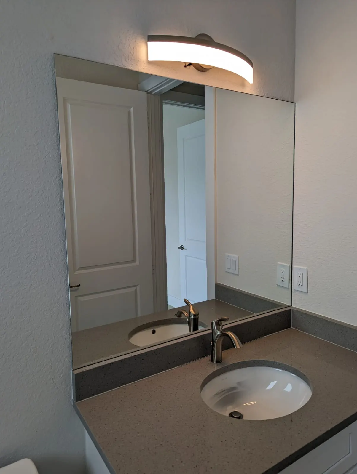 after normal mirror installation in Southwest Florida