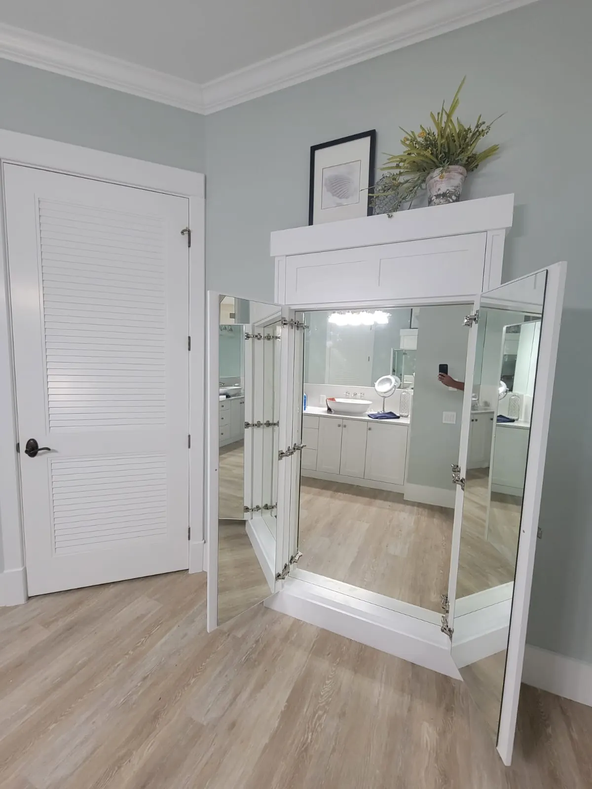 after normal mirror installation in Southwest Florida