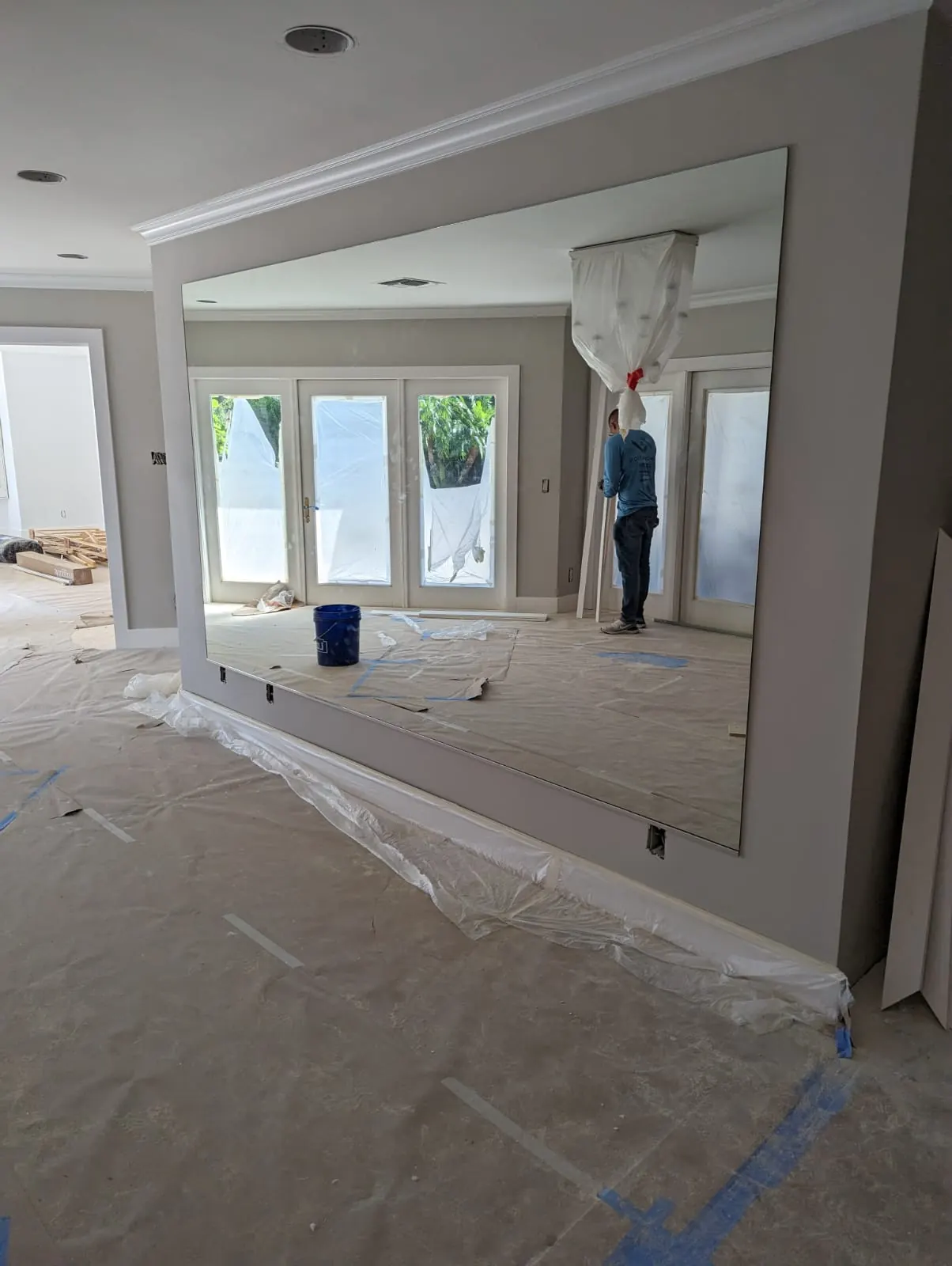 after normal mirror installation in Southwest Florida